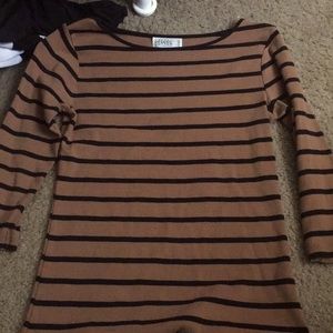 Stripped beige shirt
